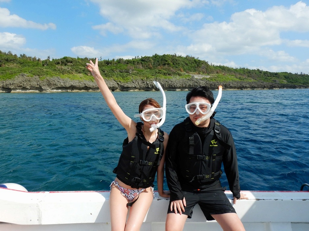 【Minna Island, Sesoko Island , OKINAWA】VIP Boat Snorkeling (1site )  in the afternoon